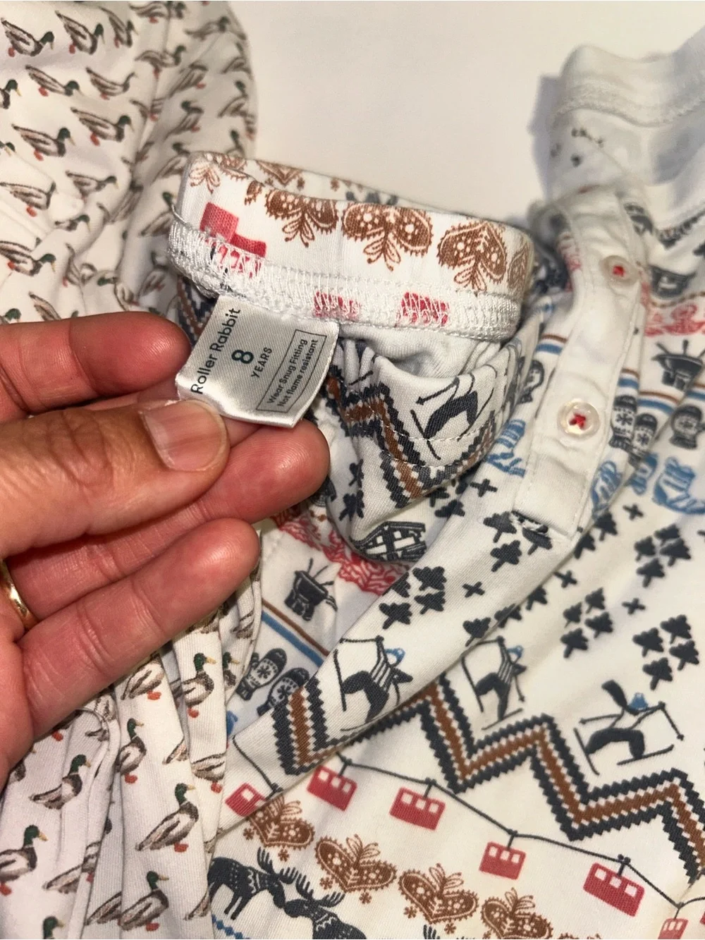 Roller Rabbit Pajamas Bundle Size 6,7,8